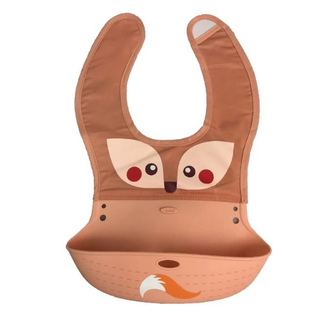 High Quality Easily Clean Soft Silicone Baby Bib
