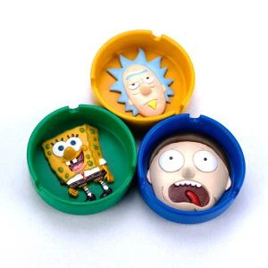 Custom söpö sarjakuva silikoni kumi tuhkakumi tuhkakumi