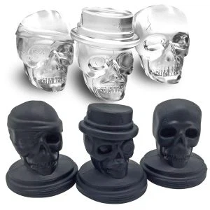 Silikoni Ice Cube Mold 3D Skull Mold Food-Grade joustava