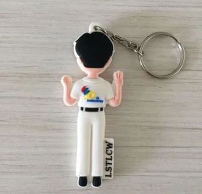 3D PVC avaimenperä pudota liima japanilainen nukke