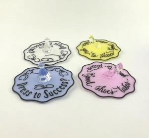 Brand Cupin kansi Crystal High Heel Silikoni Dust Cup -suojus