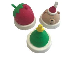 Silikoni Söpö Miehet ja Naiset Pari Avain Rengas Laukku Riipus