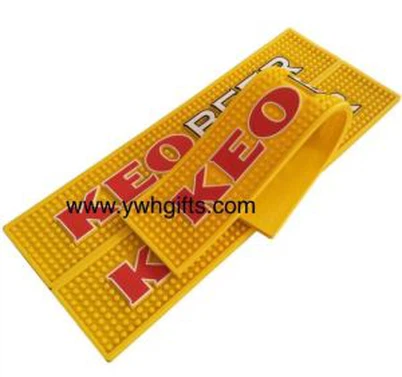 Pehmeä PVC -kumipöytäpylväsmatto tuotemerkin edistämiseen