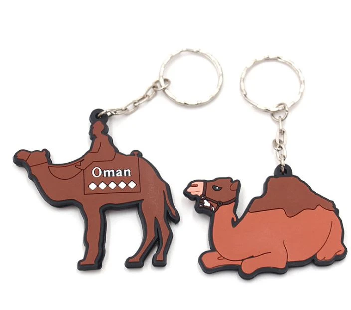 3d Camel Shape Keychain With Printed Logo