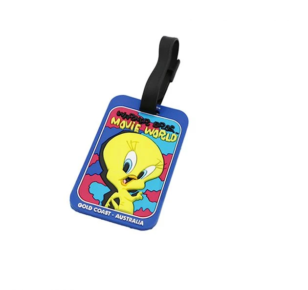 3D PVC Luggage Tag Promotion Travel Cartoon Name Tag