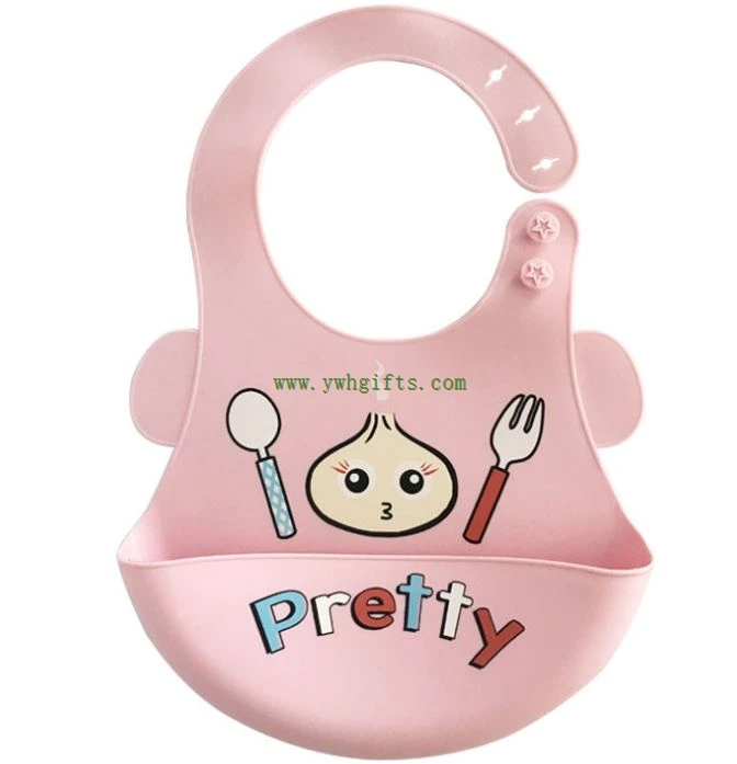 New Product Silicon Waterproof Baby Bib Feeding Bibs