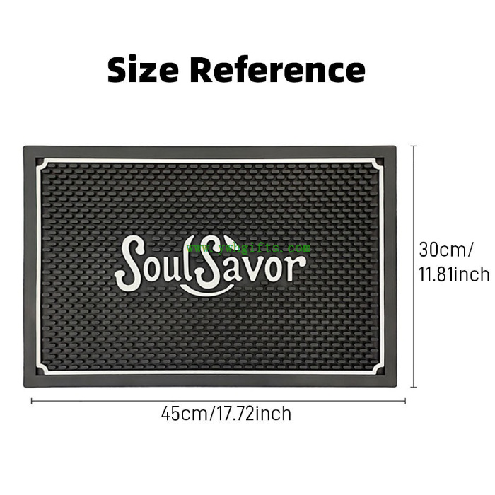 Custom Logo Silicone Coffee Bar Mat Restaurant Coffee Pad high quality
