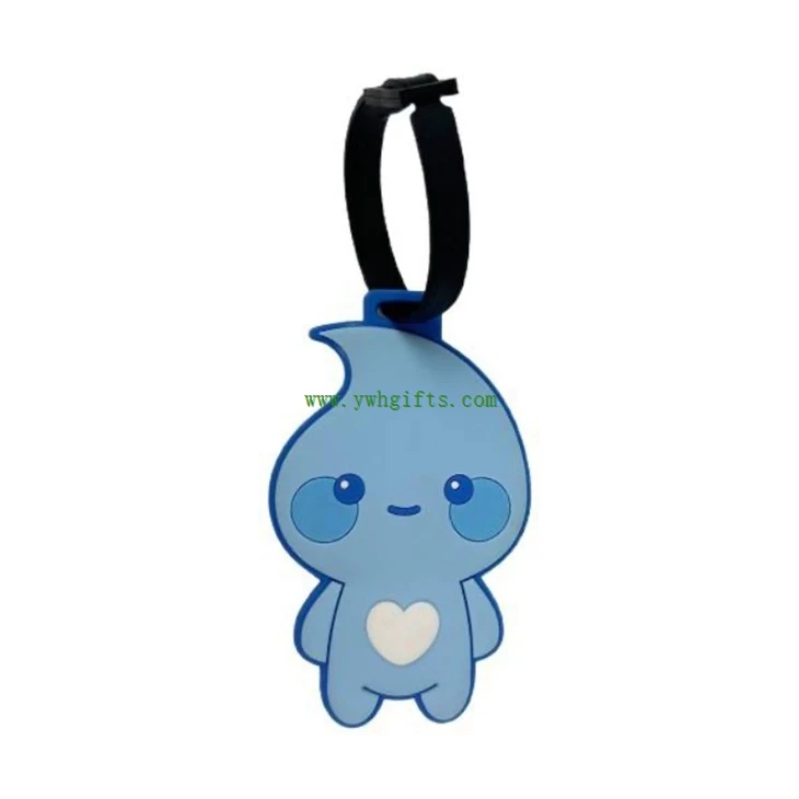 Eco-friendly 3D Soft Silicone Luggage Tag For Suitcase Backpack Boarding Pass suppliers